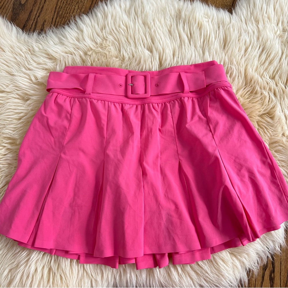 Aerie NWOT pink tennis athletic skirt with belt